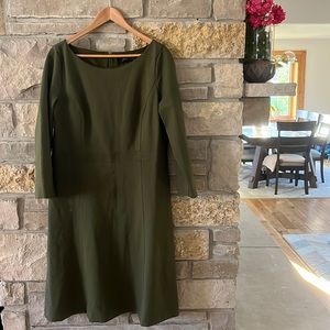J. Crew Hunter Green A-Line Dress Size 16T